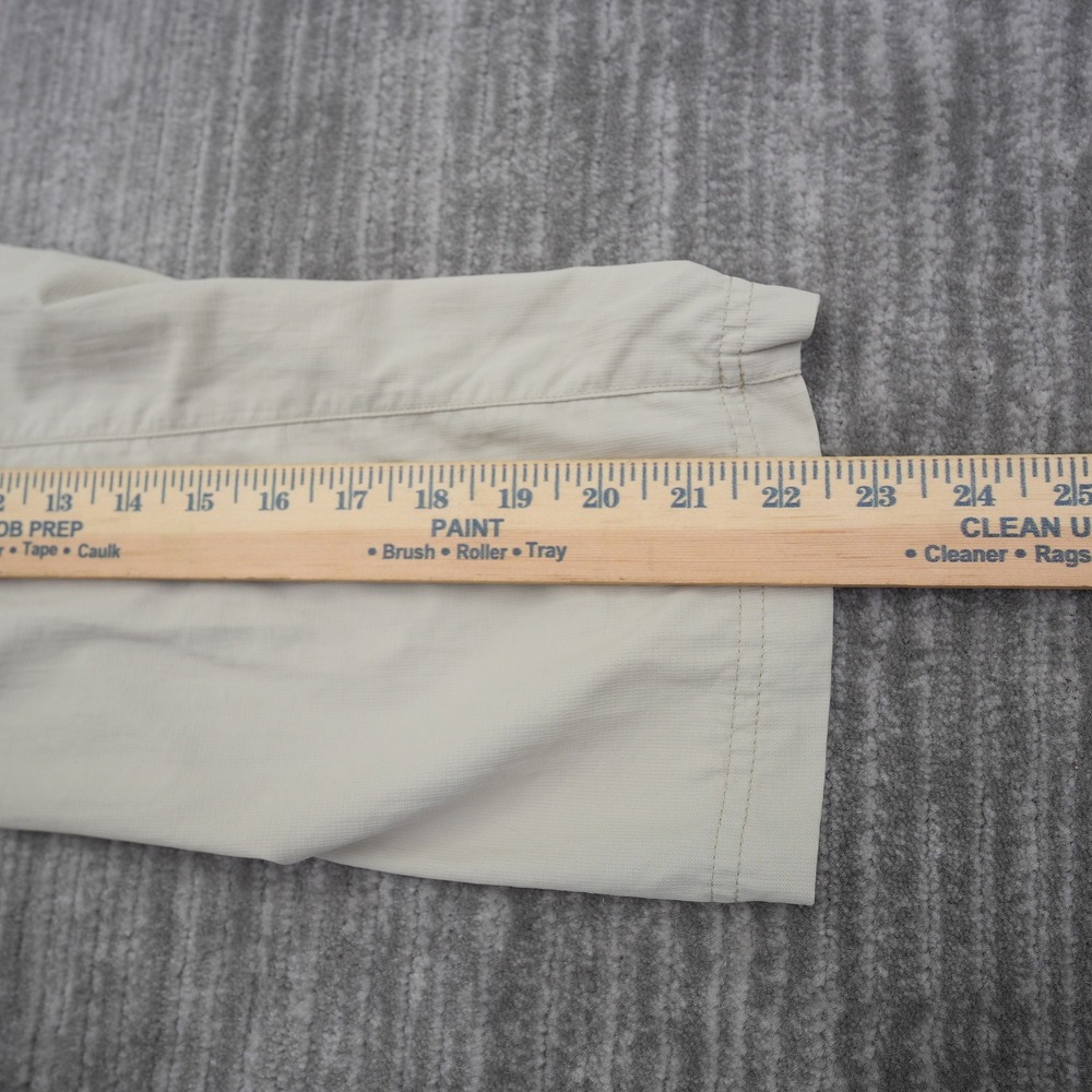 Columbia Omni-Shade Convertible Pants Tan Zip Off Hiking Cargo Boys Size 8 - Picture 6 of 10